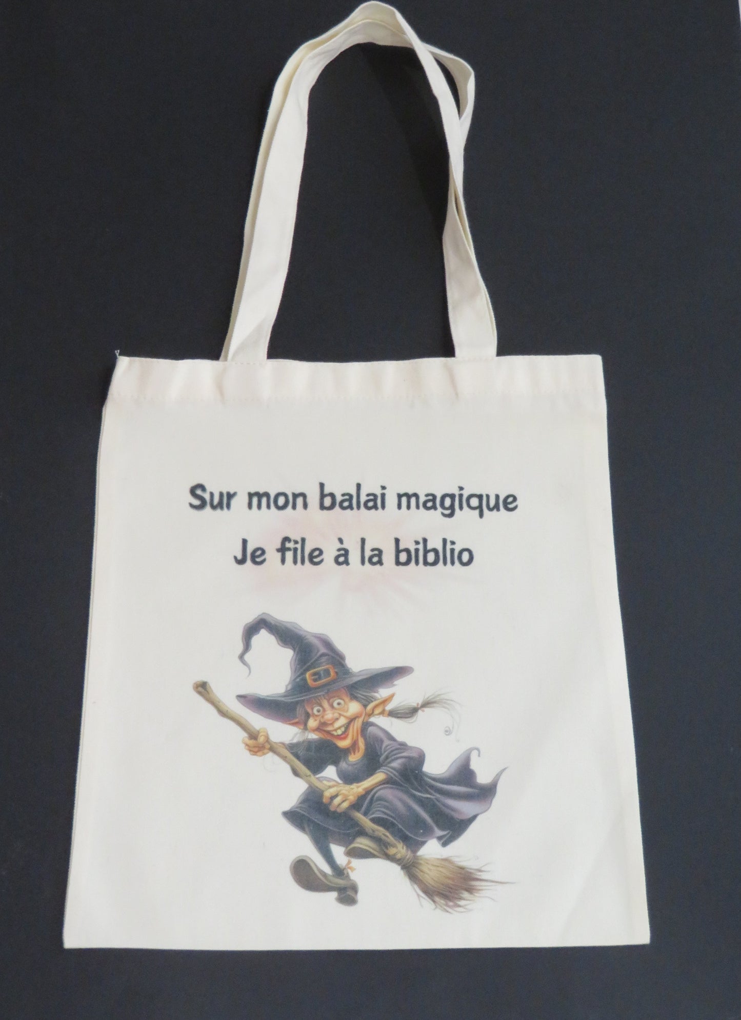 Tote bag balai magique