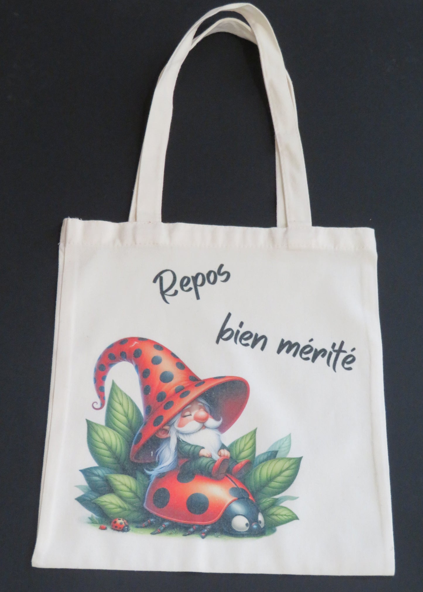 Tote bag "Repos bien mérité"