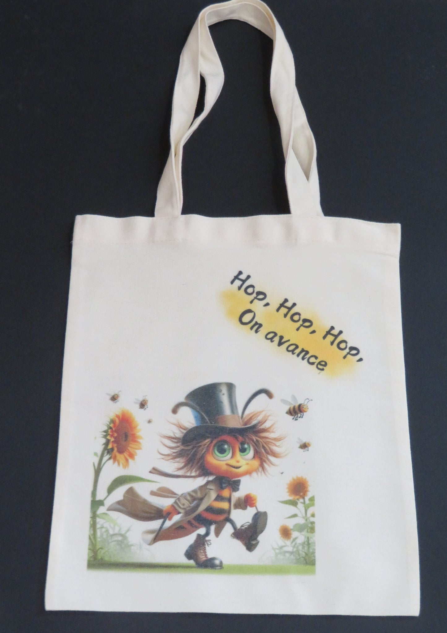 Tote bag "Hop Hop Hop on avance"