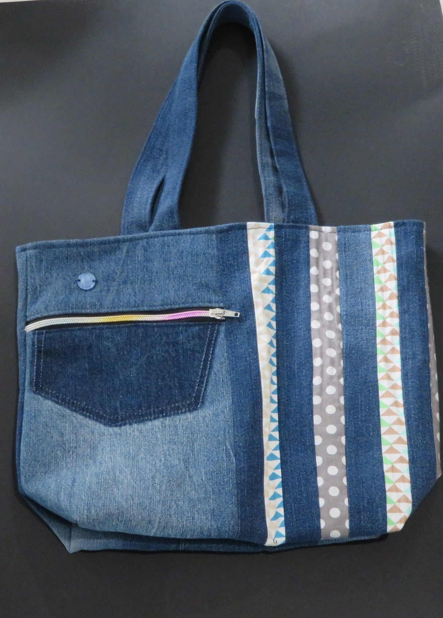 Sac en jean doublé - Pratique, unique et upcyclé