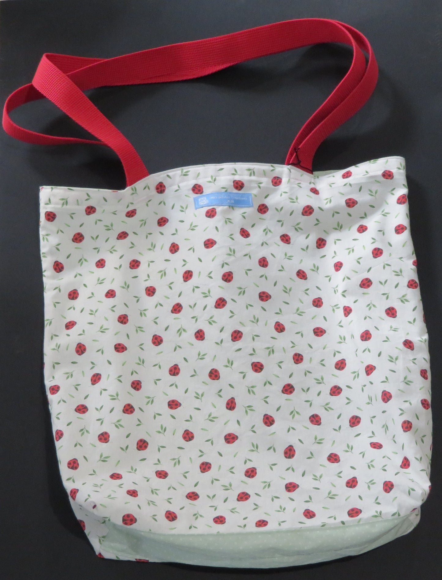 Sac en tissu motif coccinelles
