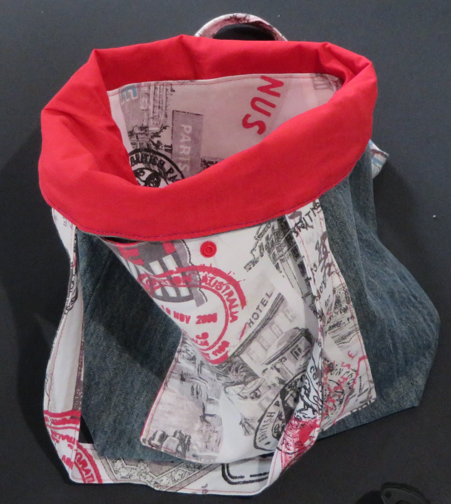 Sac en jean doublé upcyclé