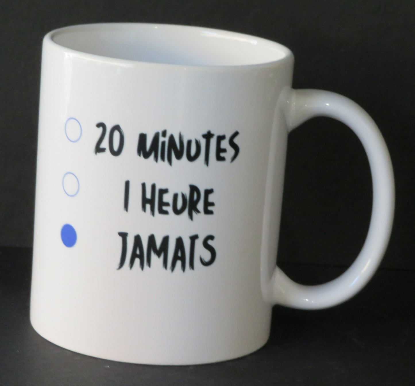 Mug "Chut.exe - parle-moi dans 20 minutes, 1 heure..jamais"