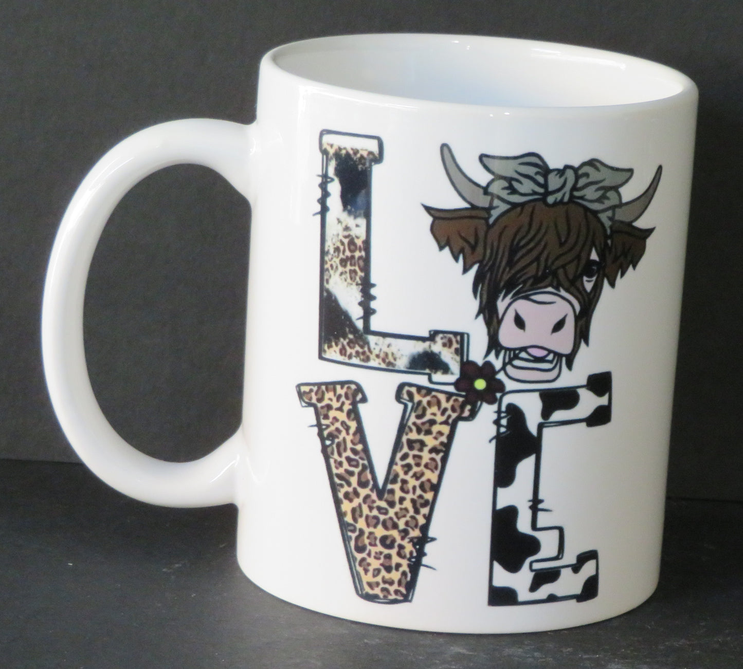 Mug " Love" Vache Highland