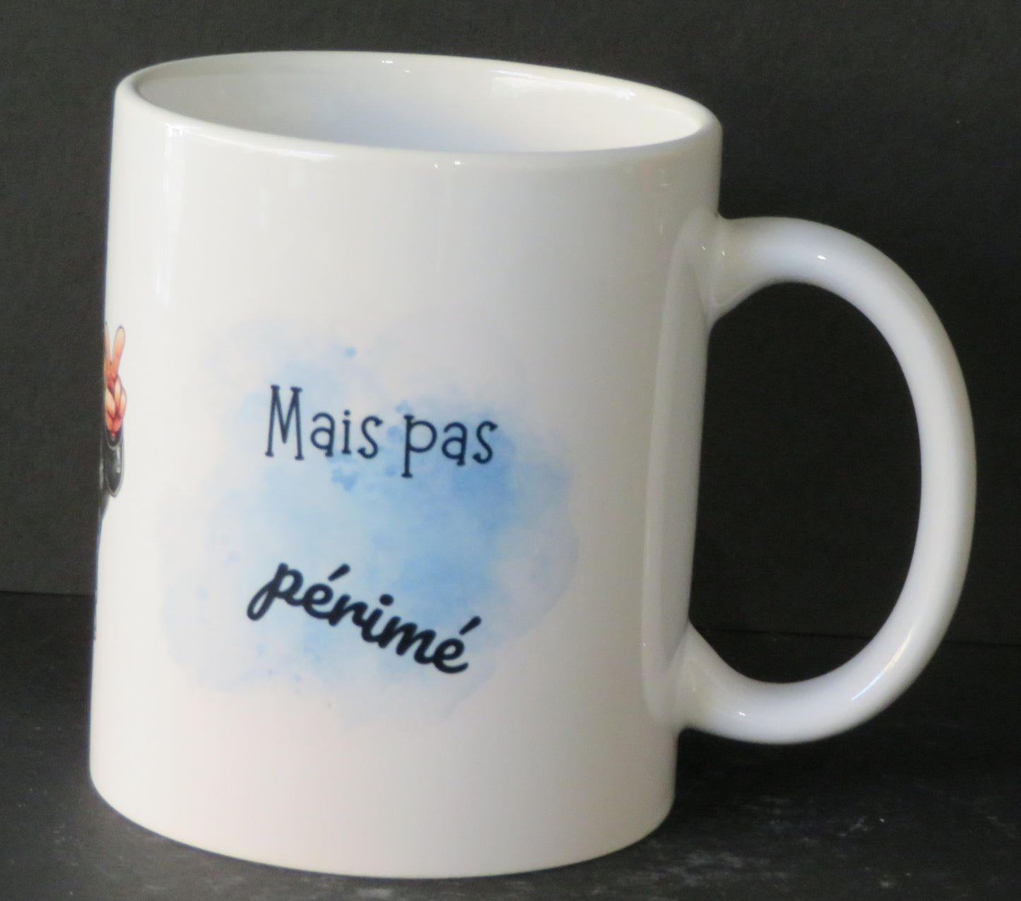 Mug "Je suis retraité mais pas périmé"
