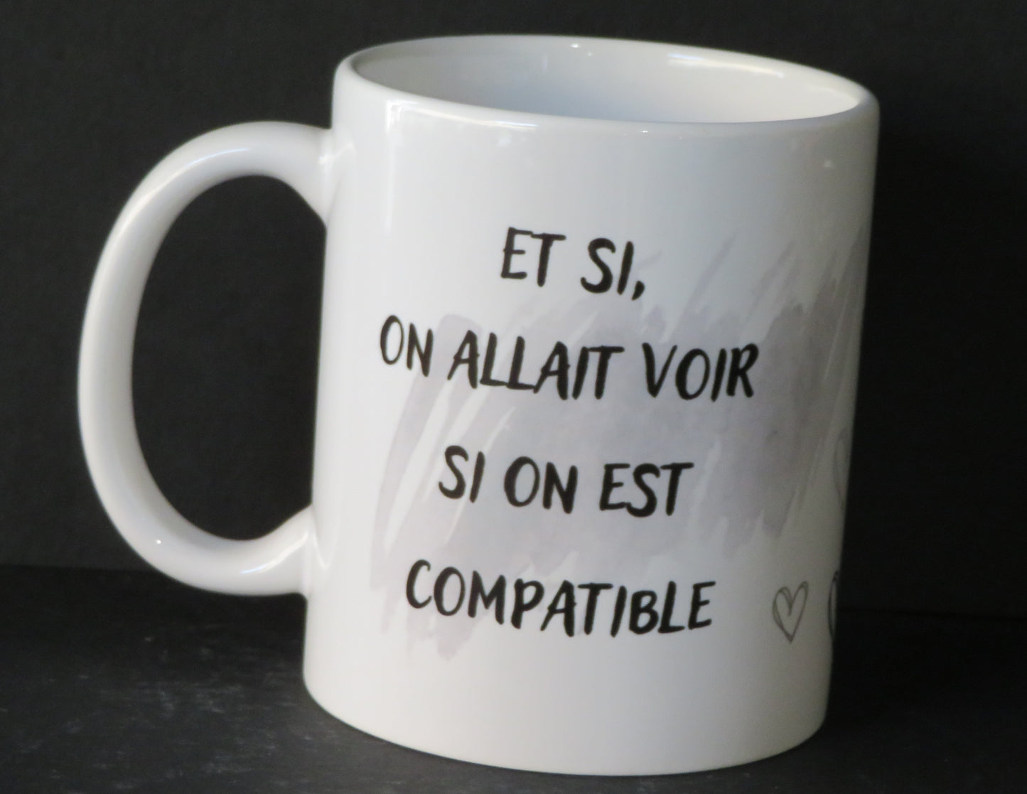 Mug "Et si on allait voir si on est compatible"
