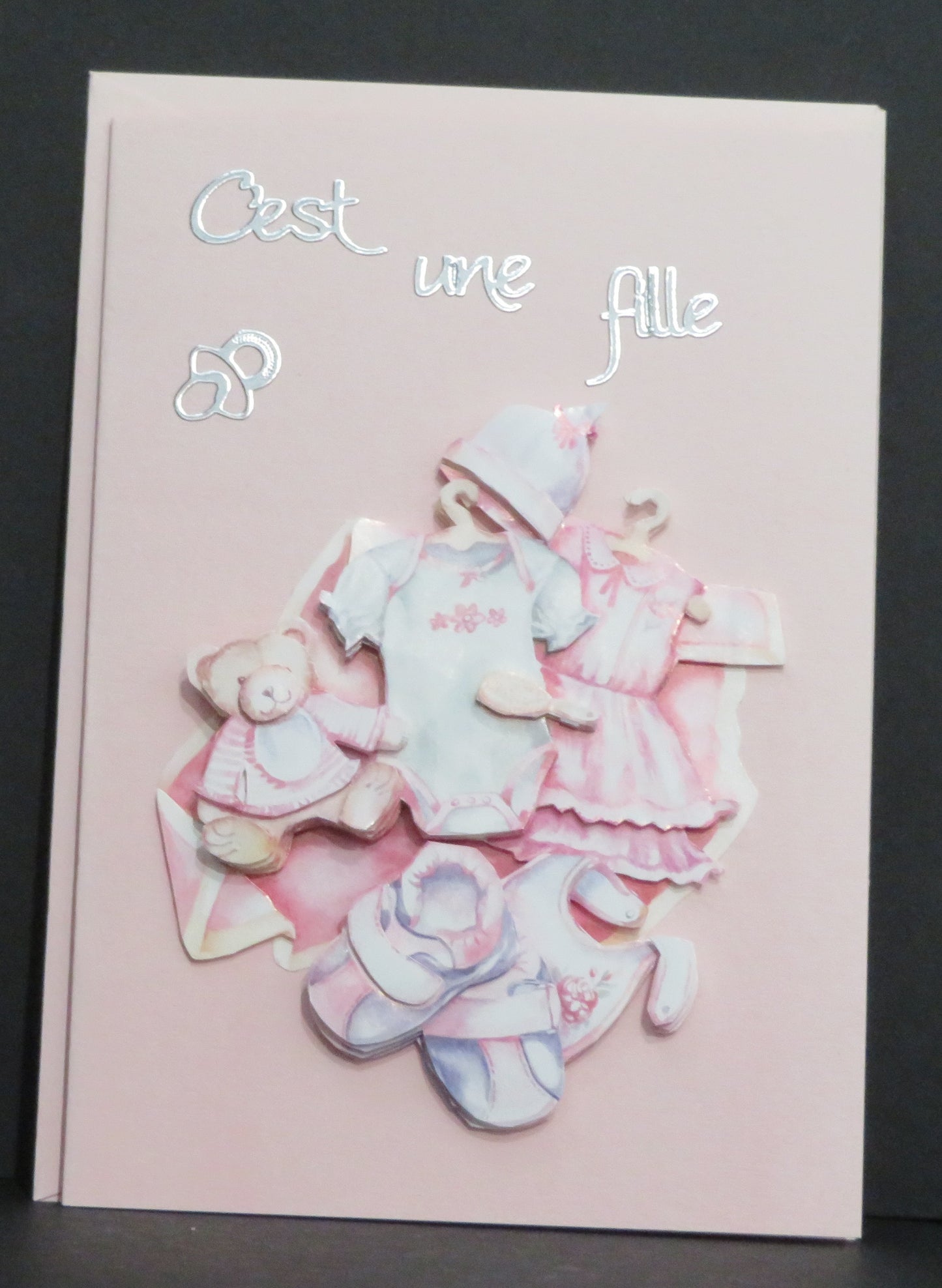 Carte artisanale - C'est une fille !