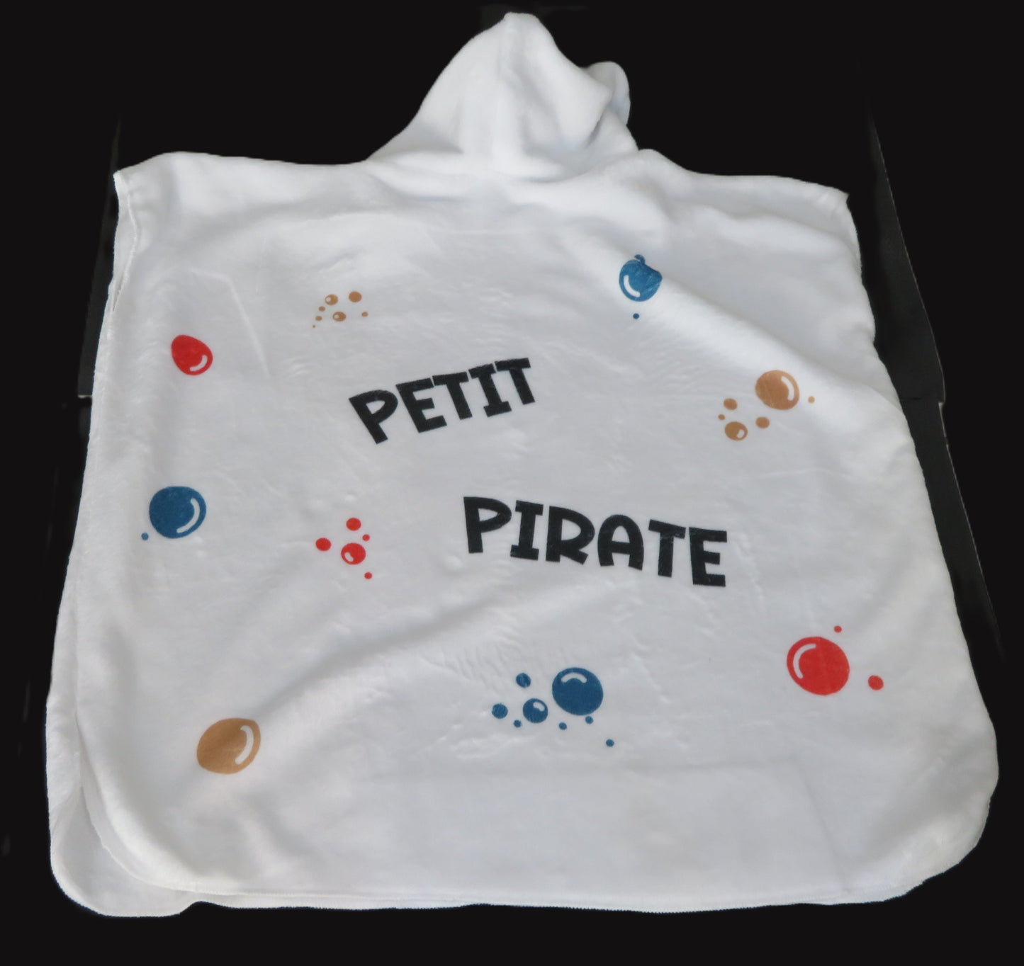 Poncho de bain enfant tout doux - Petit pirate à bord!