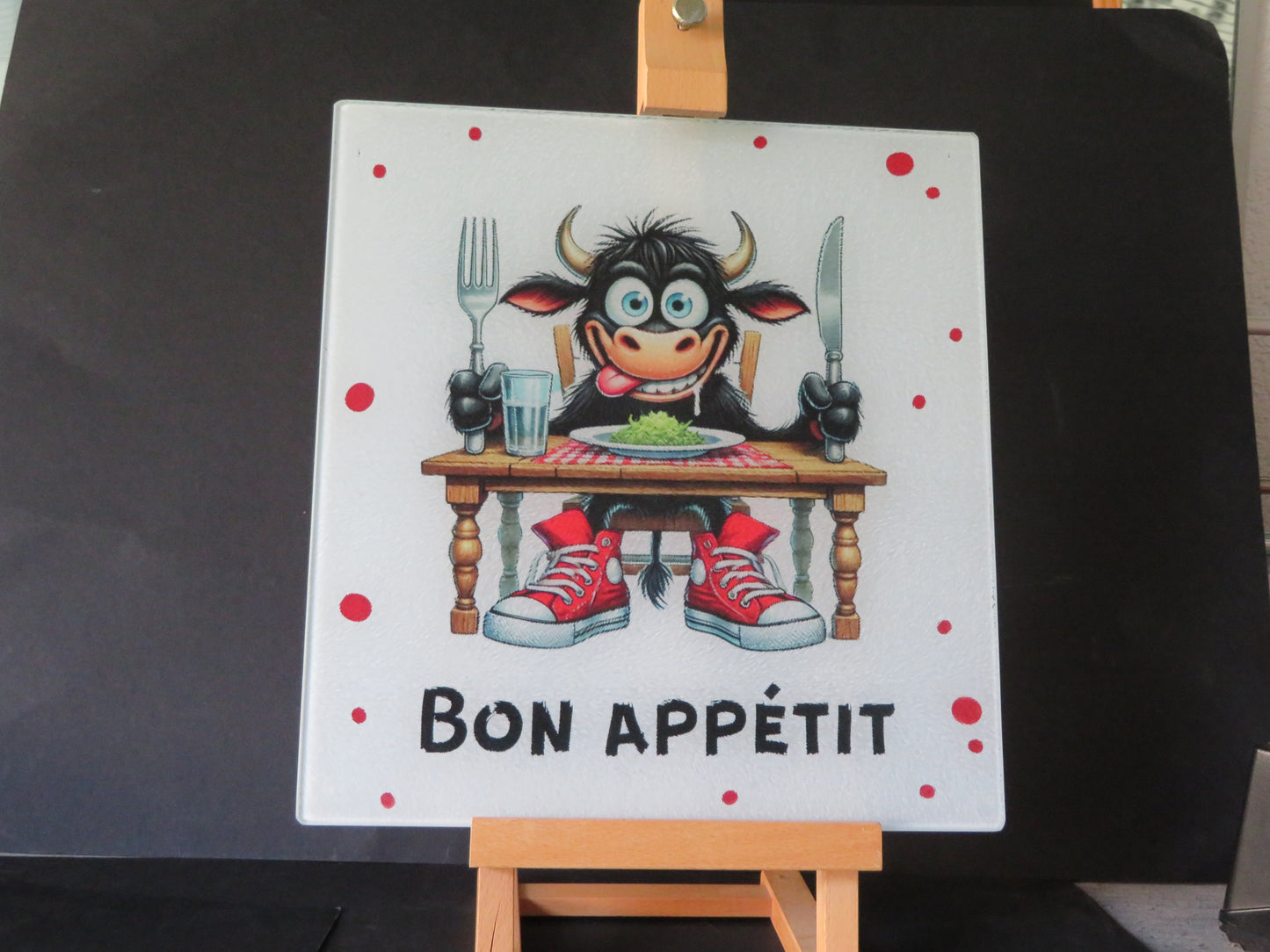 Assiette apéro humoristique - Bon appétit