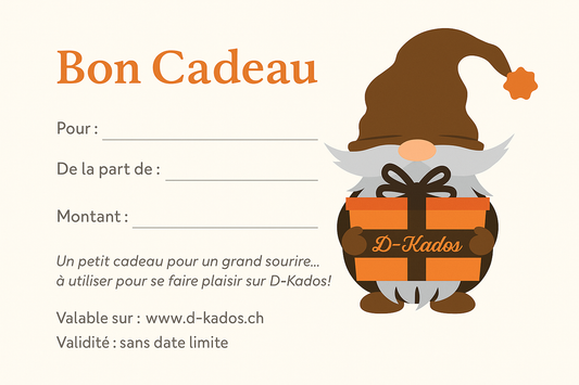 Bon cadeau imprimé