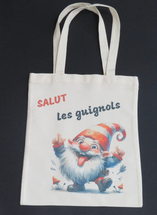 Tote bag "Salut les guignols"