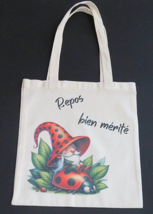 Tote bag "Repos bien mérité"