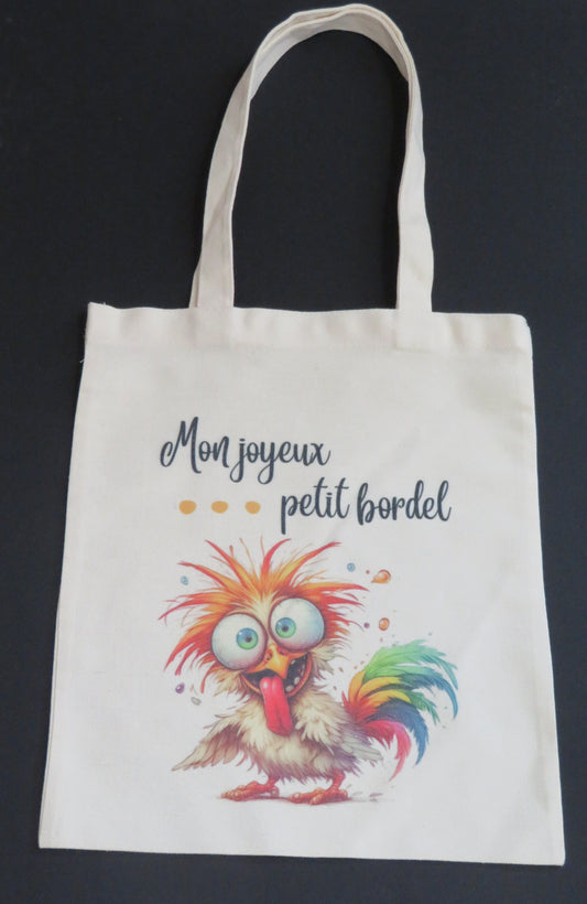 Tote bag "Mon joyeux petit bordel"