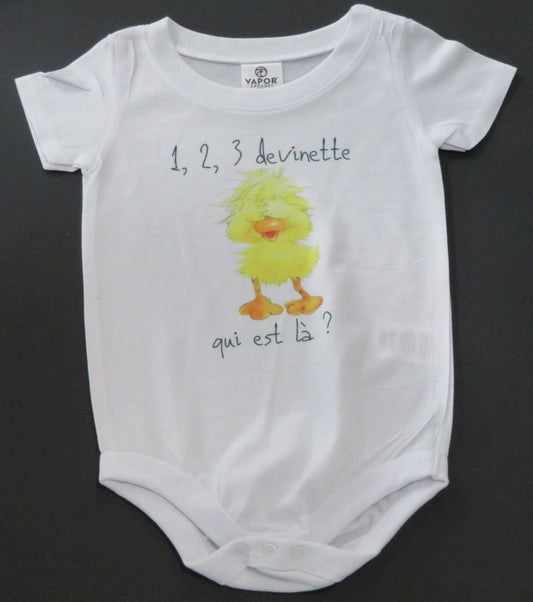 Body "1,2,3, devinettes qui est là?"