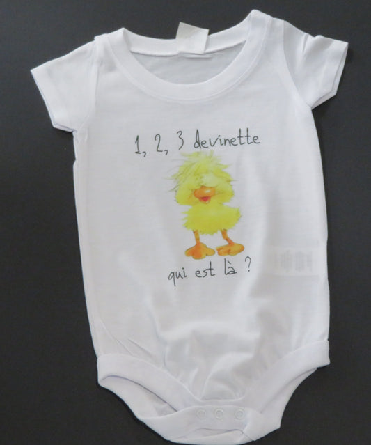 Body "1,2,3 devinette qui est là"