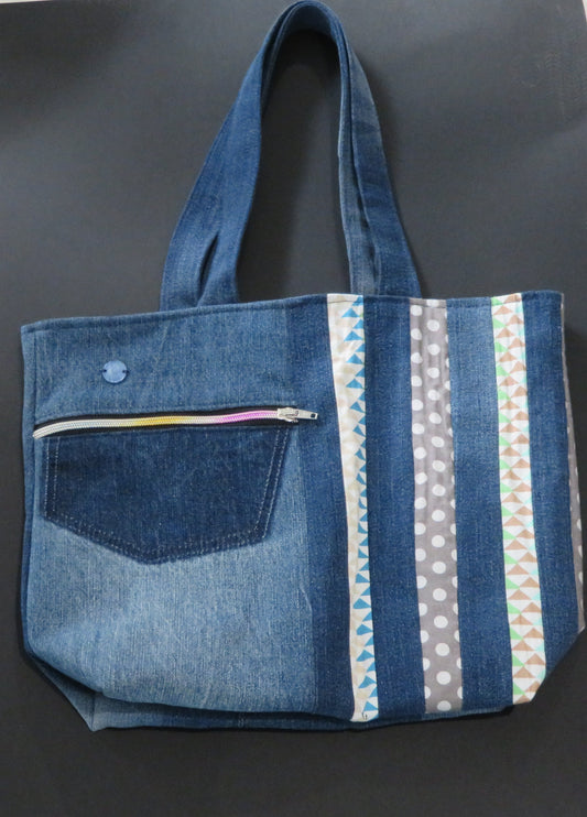 Sac en jean doublé - Pratique, unique et upcyclé