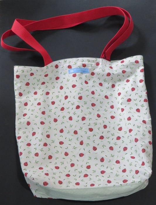 Sac en tissu motif coccinelles