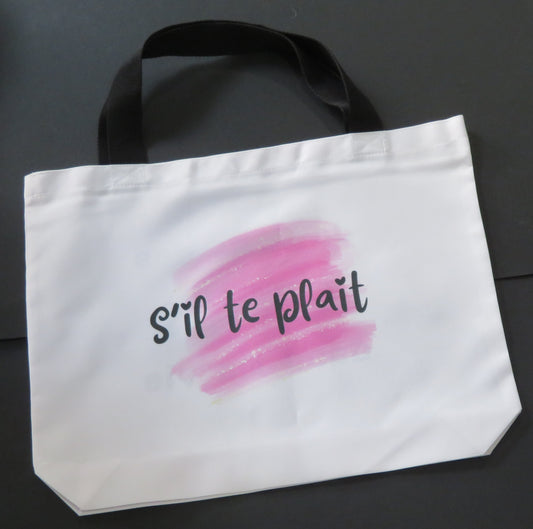Sac "S'il te plaît, je veux des paillettes dans ma vie"