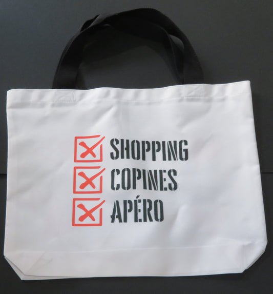 Sac "Shopping, copines, apéro"