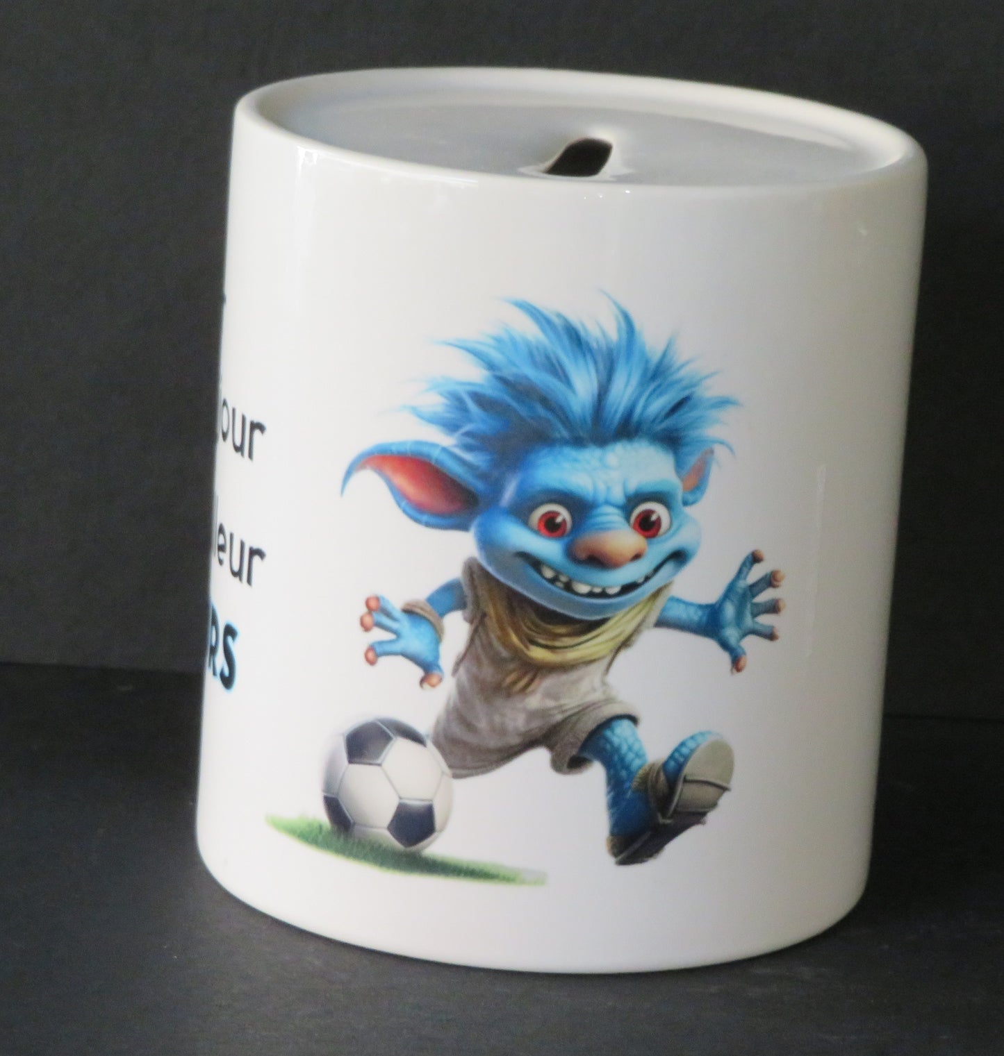 Tirelire "Footballeur un jour, footballeur toujours"