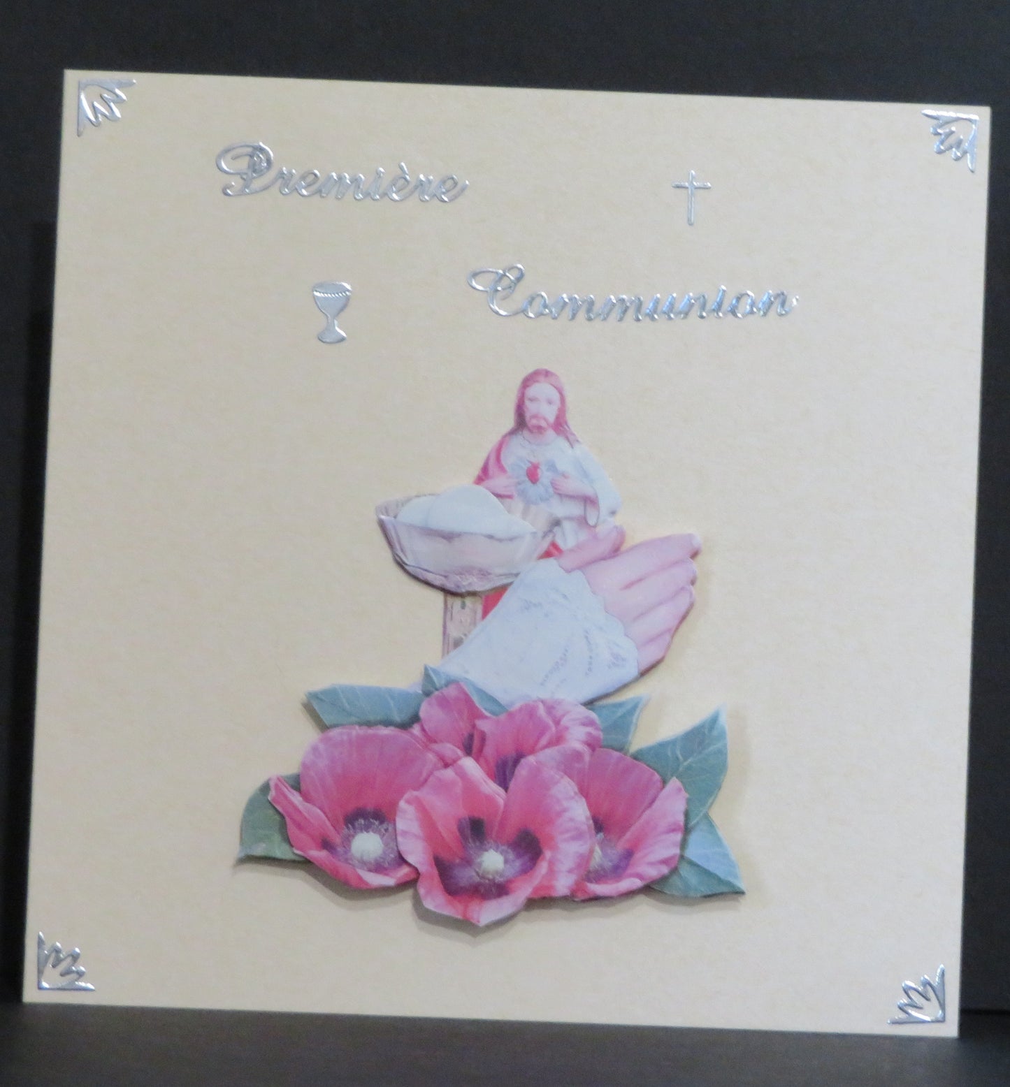 Carte artisanale 3D - Première communion