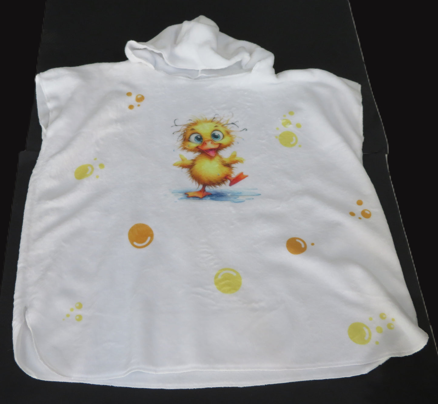 Poncho de bain enfant tout doux - "Mon petit canard"