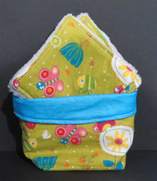 Lot de lingettes démaquillantes lavables avec sa pochette - Zéro déchet avec style