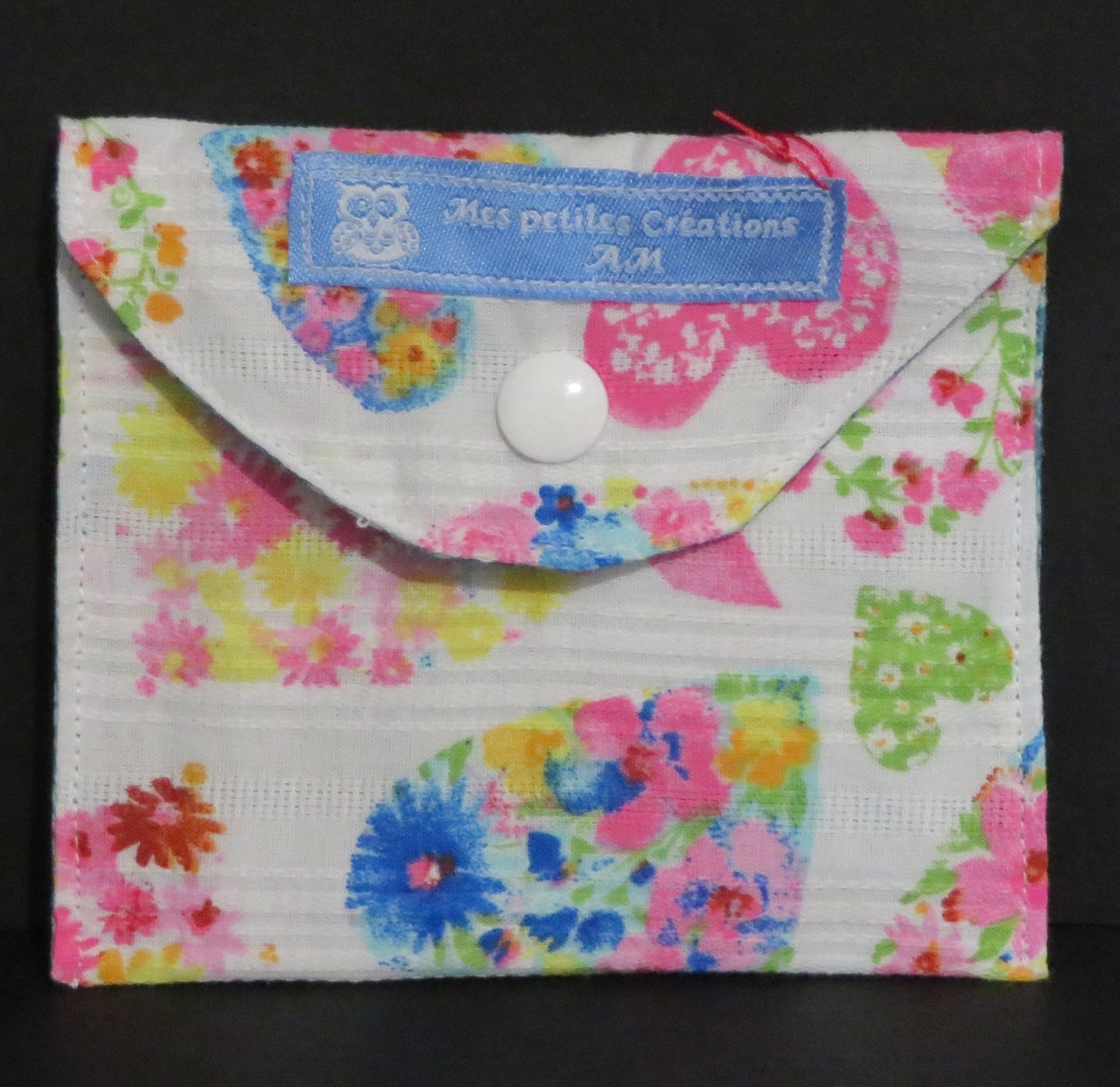 Lingette démaquillante lavable avec sa pochette