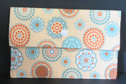 Pochette plate avec deux compartiments