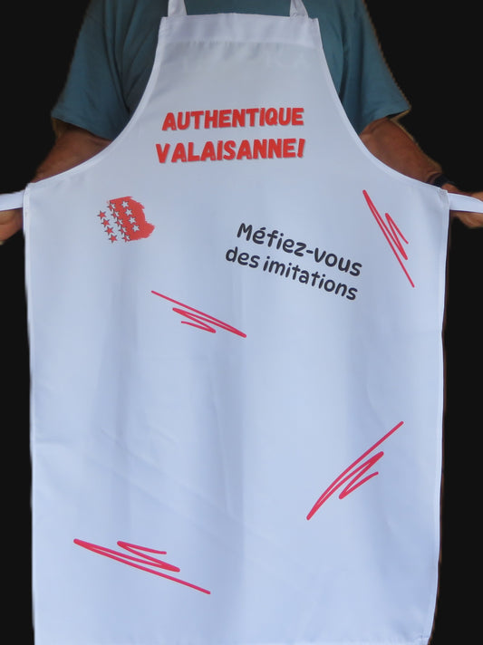 Tablier adulte humour - "Valaisanne"