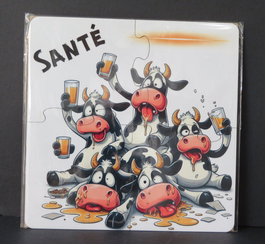 Santé ! Un toast avec les copains à quatre pattes