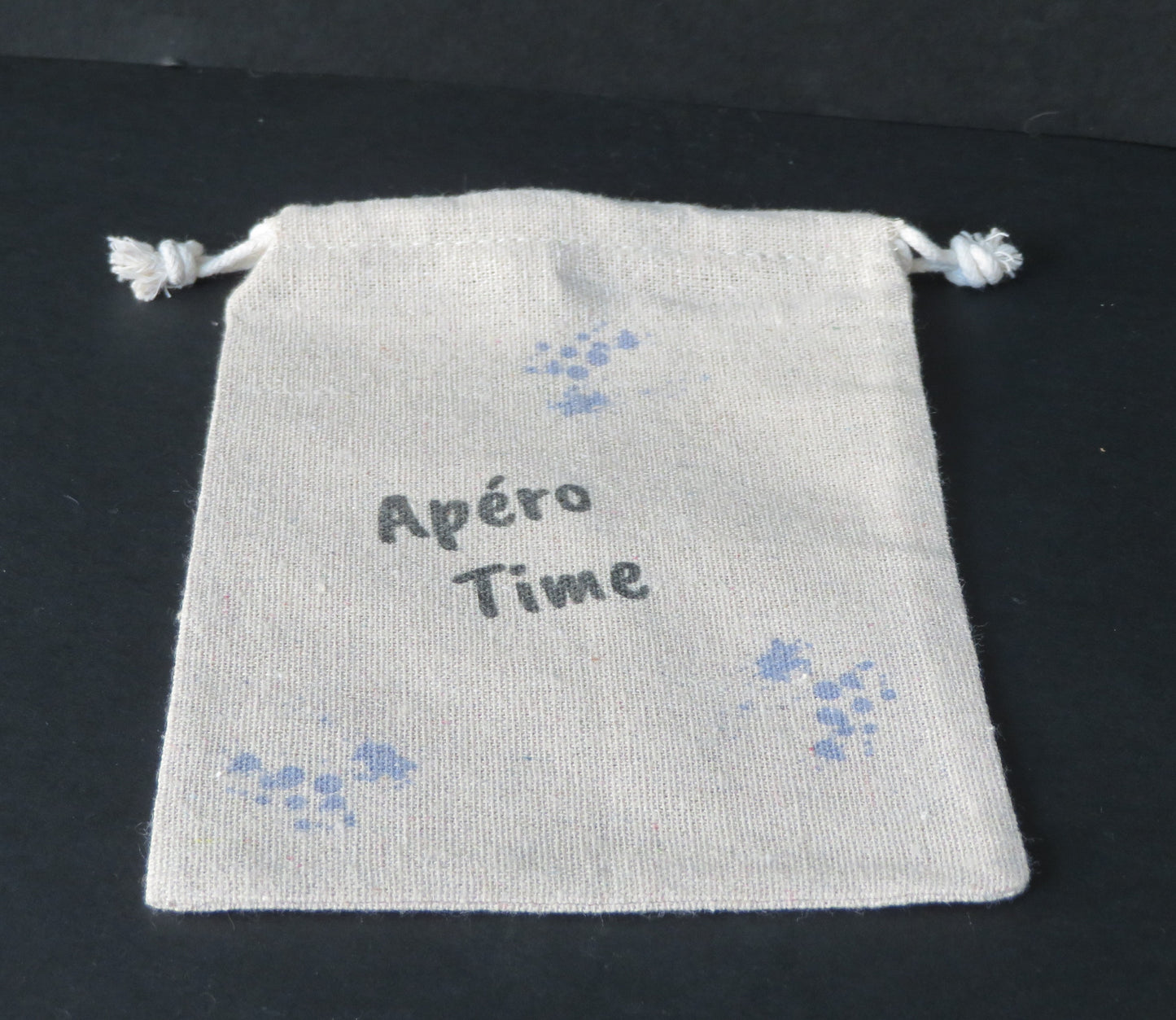 Pochette en jute "Apéro time" - Pour ranger vos sous-verres avec style