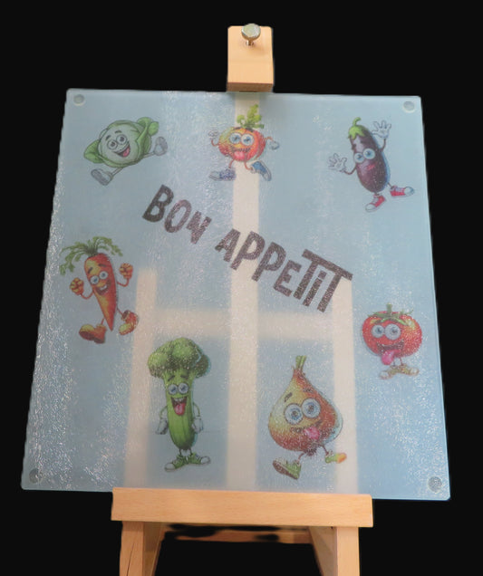 Assiette humoristique - "Bon appétit"