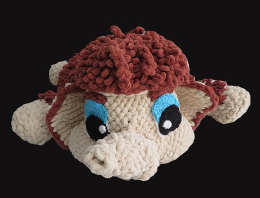 Coussin mammouth en crochet