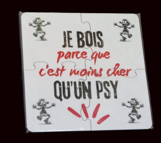 Je bois parce que c'est moins cher qu'un psy